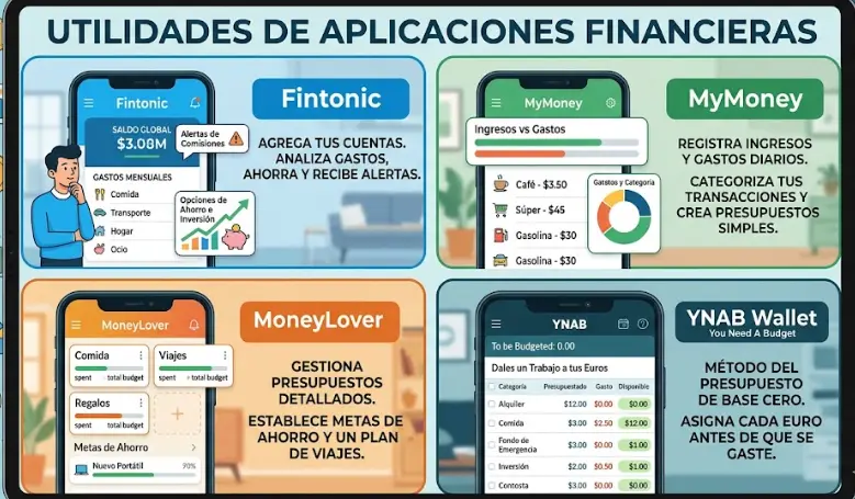 Descubre las mejores apps para controlar tus gastos y ahorrar sin complicaciones. Comparativa real de las más usadas por el equipo.