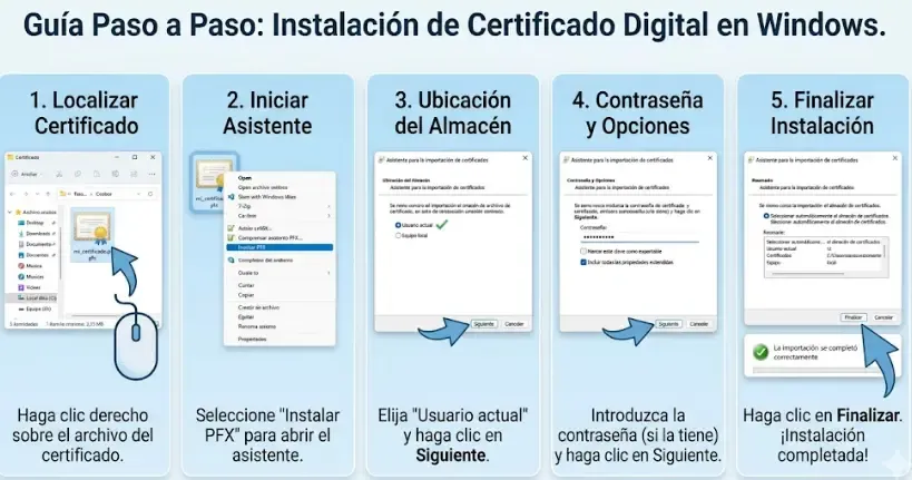 alt asistente instalacion certificado windows paso a paso