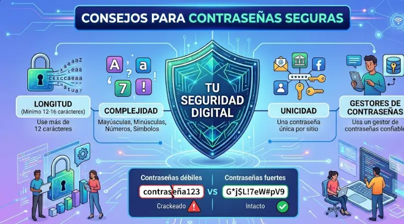 5 reglas de oro para crear contraseñas seguras y fáciles de recordar (Guía 2026)