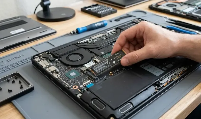 Instalación de un disco SSD NVMe en un portátil