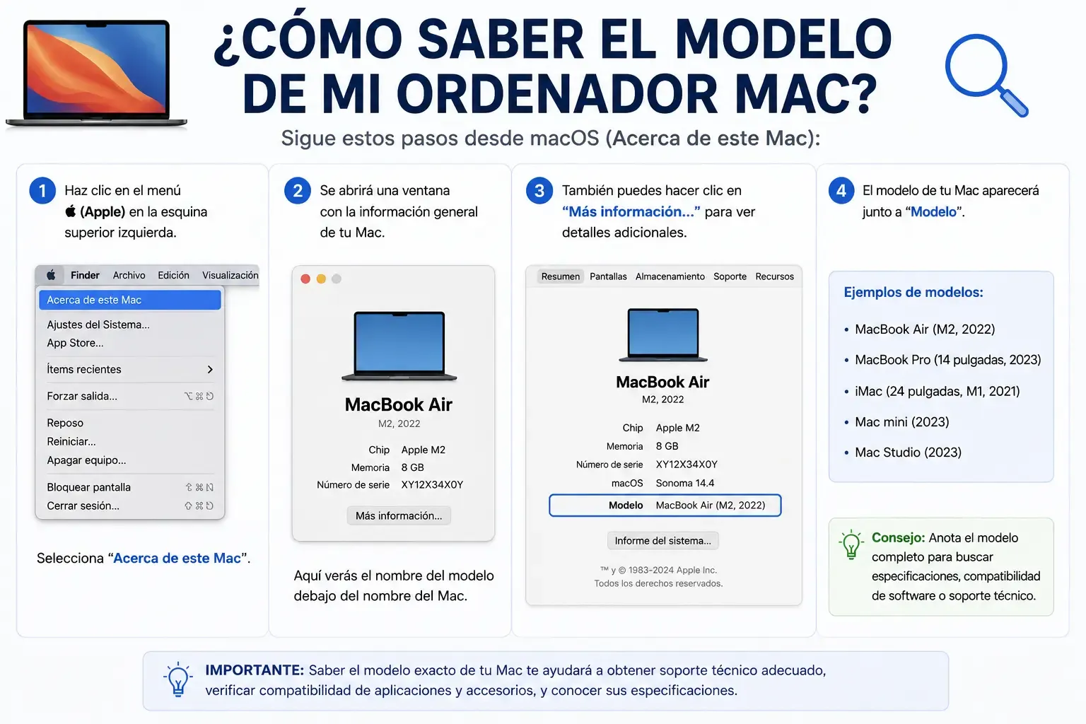Acerca de este Mac en macOS reciente