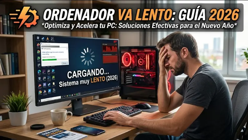 ¿Tu ordenador va lento? 7 causas reales + cómo solucionarlo en 5 minutos
