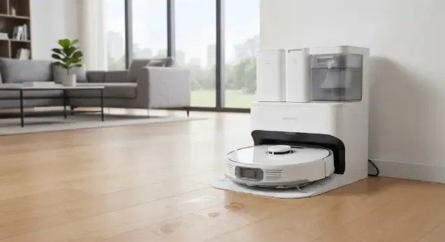 Roborock Qrevo S Pro con su estación de autovaciado